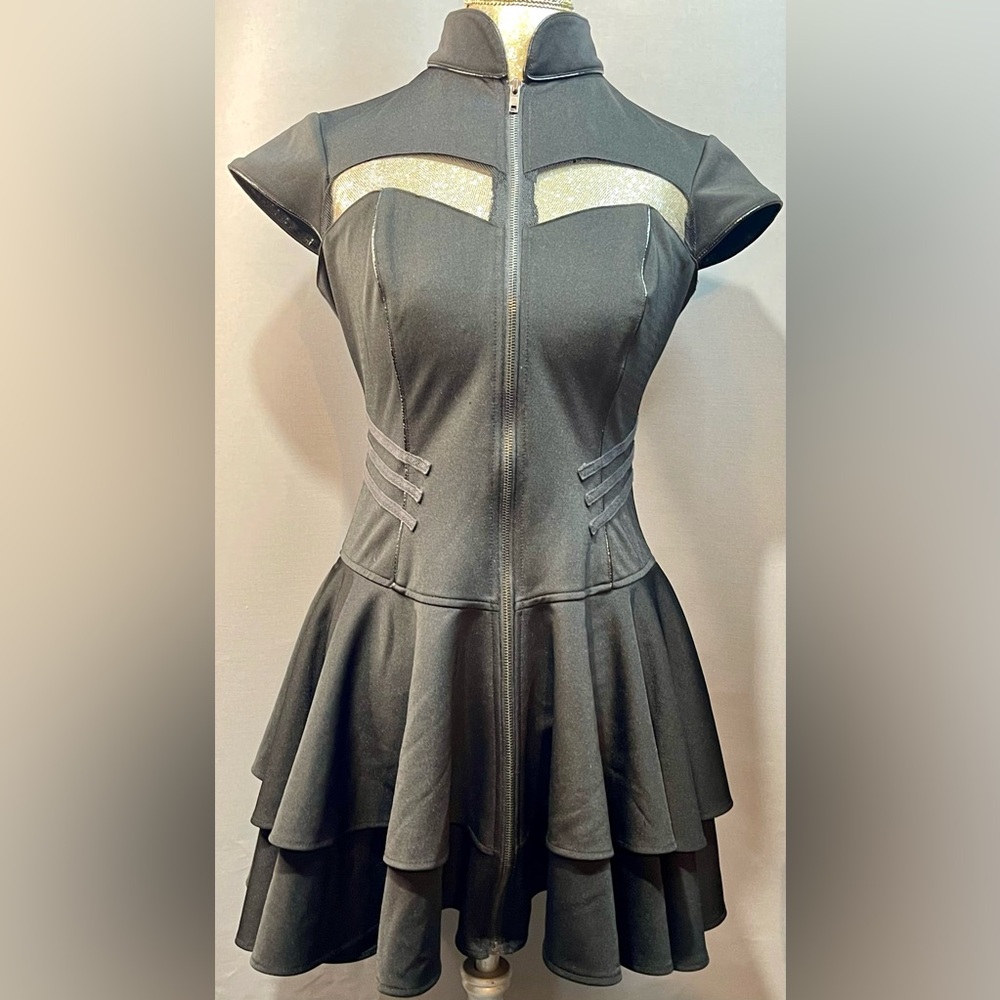 Hell Bunny goth Retro Vintage dress L